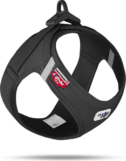 Curli air-mesh harnas voor honden met gesp, zwart, maat XL (12–18 kg)