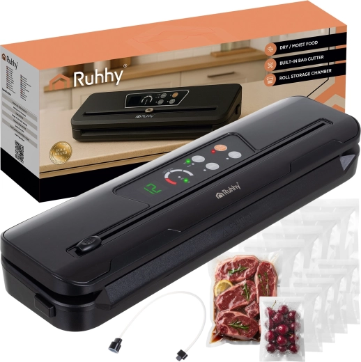 Ruhhy vacuümsealer voor voedsel met folie 80 kPa