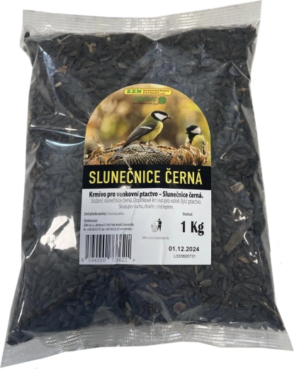Zwarte zonnebloempitten voor vogels 1 kg