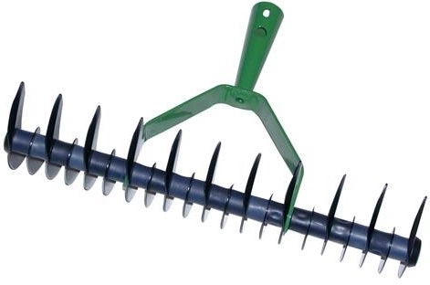 Dubbelzijdige gazonbeluchter 36 × 13 cm zonder steel