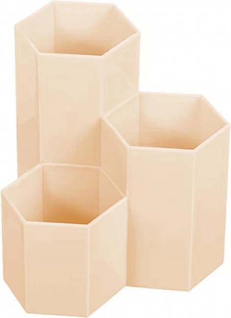 Roze organizer voor make-upkwasten