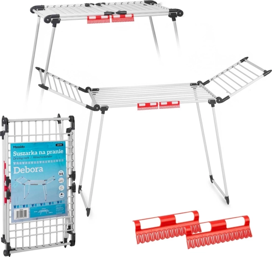 Opvouwbaar staand droogrek Debora 19 m