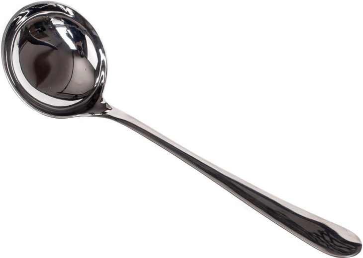 Soepopscheplepel COLETTE van roestvrij staal