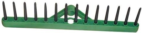 Kunststof hark 45 × 11 cm, 14 tanden zonder steel