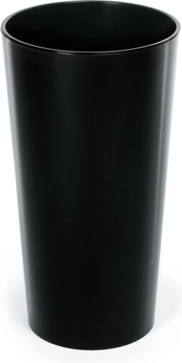 Bloempot Lilia 14 cm met inzet – zwart glans