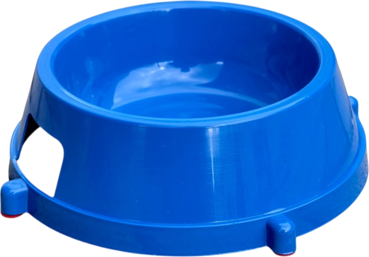 kleine plastic voerbak voor honden en katten met antislip