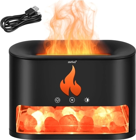 Zortiva ultrasone aroma-diffuser en luchtbevochtiger 250 ml met haardeffect
