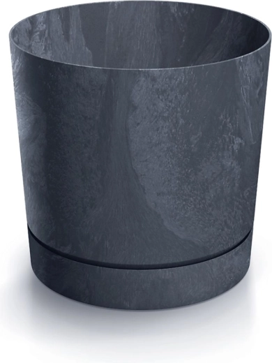 Bloempot Tubo P betoneffect 19,9 cm antraciet