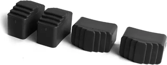 Set einddoppen voor dubbelzijdige trap 40×20 mm (4 stuks)