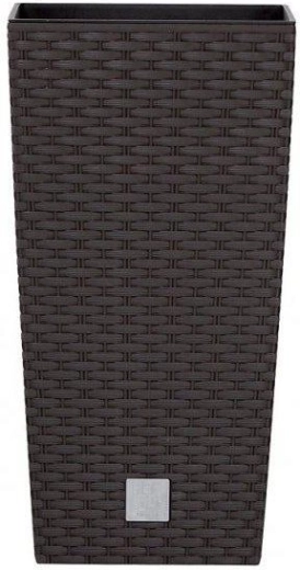 Bloempot Rato Square donkerbruin 40 × 40 × 75 cm