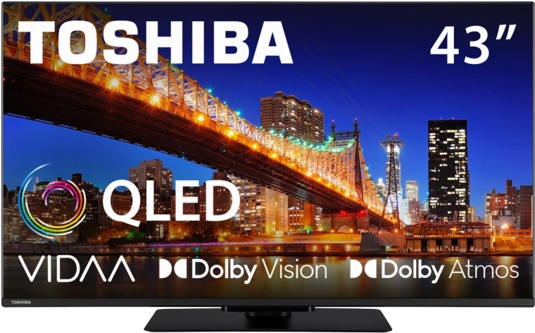 Toshiba 43" QLED 4K UHD tv met VIDAA en Dolby Vision