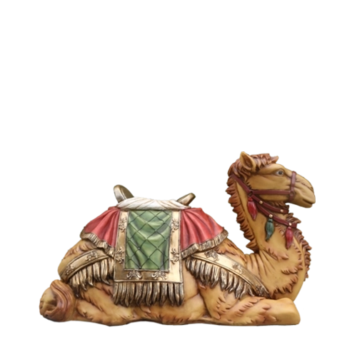 Beeldje voor de kerststal – knielende kameel 66 × 27 × 38 cm - 1 stuk