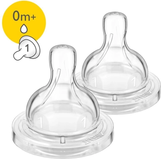 Philips Avent speen Anti-colic/Classic+ voor pasgeborenen, 2 stuks