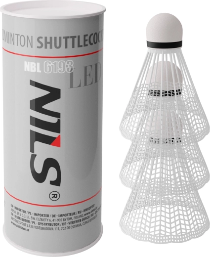 Badmintonshuttles met LED NILS NBL6193, 3 stuks