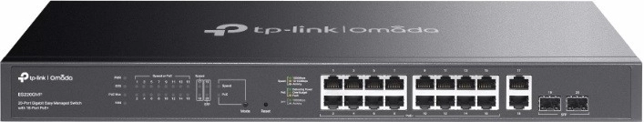 Omada gigabit Easy Managed-switch met 16 PoE+-poorten