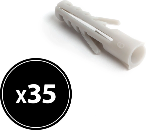 Plug 6 × 30 mm, 35 stuks