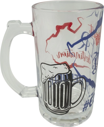 Glazen bierpul 500 ml