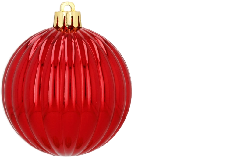Set kerstballen in koker, 30 stuks, 7 cm
