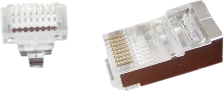 Doorvoerbare afgeschermde netwerkaansluiting RJ45 8P8C - 10 stuks