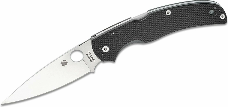 Spyderco Native Chief inklapbaar zakmes 10,4 cm satin, zwart G-10 - 1 stuk