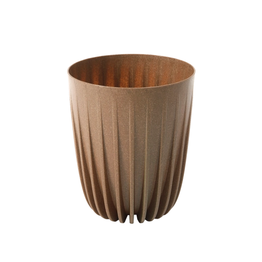 Bloempot Mira Eco Wood 14,5 cm natuurlijk hout