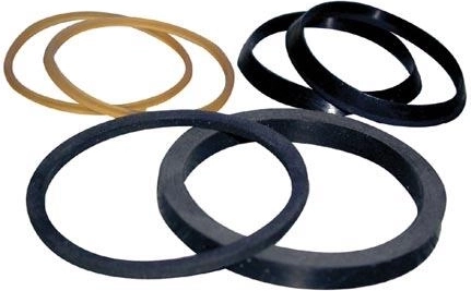 Afdichtingen voor wastafelsifon – oud type, rubber (set van 4 stuks)
