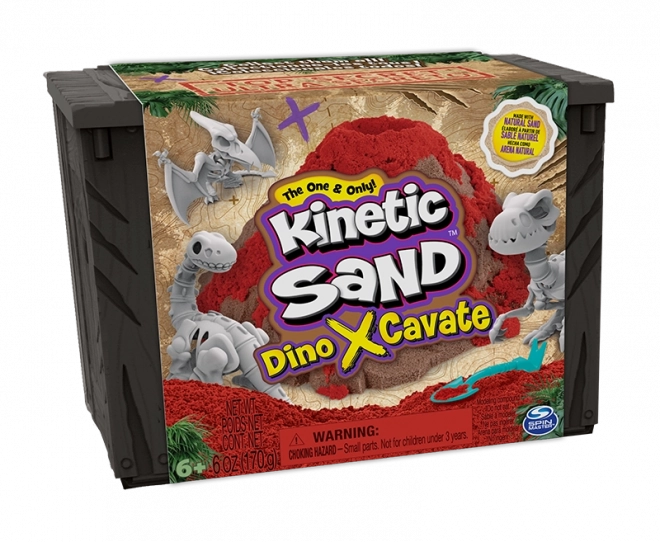 Kinetic Sand Dino X-Cavate opgraafset met dinosaurus-skelet en accessoires