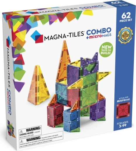 MAGNA-TILES magnetische bouwset combo 62 onderdelen