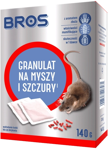 BROS granulaat tegen muizen en ratten 140 g