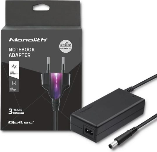 Netadapter voor HP Compaq 90 W, 19 V, 4,74 A, connector 7,4 × 5,0 met pin