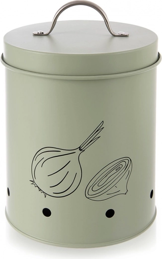 Metalen groene box voor groenten en fruit Greenish 2,4 l