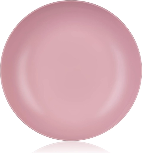 Diep plastic bord 22 cm roze Culinaria