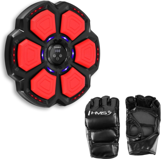 Elektronisch boksdoel HMS met LED, Bluetooth en handschoenen