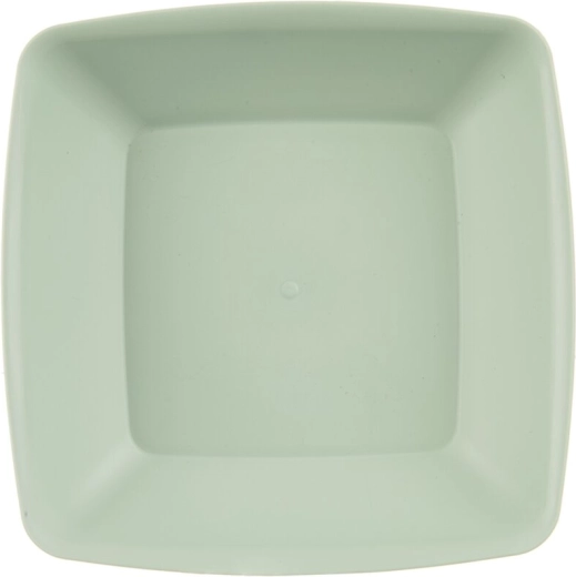 Diepe kunststof schaal Sandy groen 17,5 × 17,5 cm