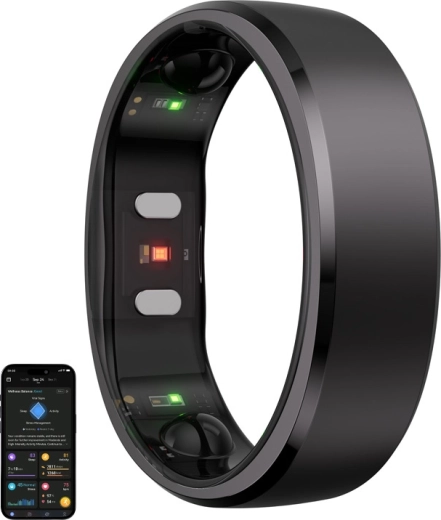 Slimme ring RingConn Gen 2 – maat 9, zwart