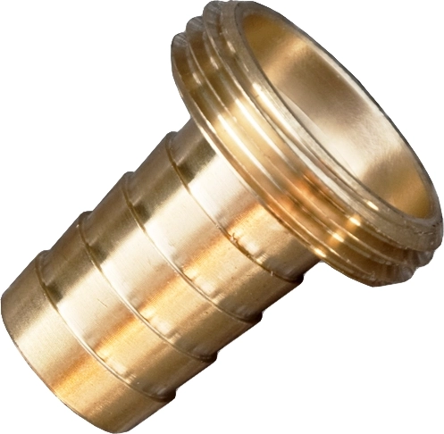 Messing adapter met buitendraad 3/4" 15 mm