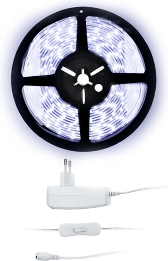 Solight ledstrip met koudwit licht 5 m met adapter