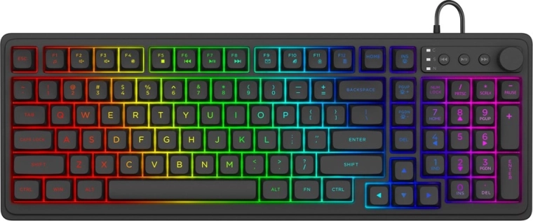 Membraan gamingtoetsenbord GALAXIS met RGB-verlichting