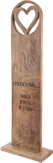 Decoratief bord Mango „Welkom bij ons“ 80 cm