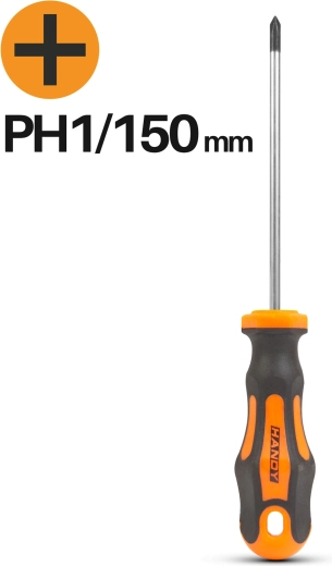 Kruiskopschroevendraaier PH1 150 mm
