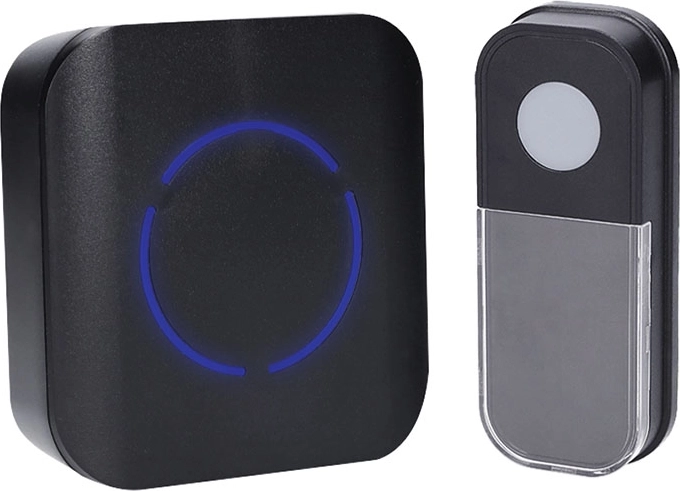 Solight draadloze deurbel voor in het stopcontact 180 m zwart met Learning code