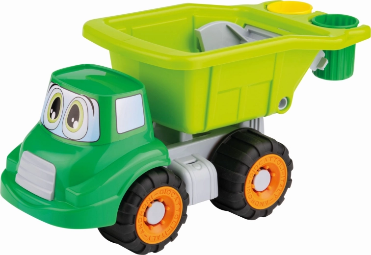 Androni auto met vuilnisbakken