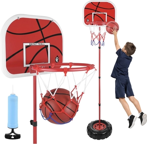 Verstelbare kinderbasketbalkorf met standaard tot 170 cm ISO TRADE
