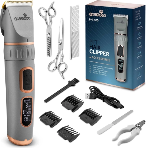 Dieren tondeuse Pethaus PH-100 grijs