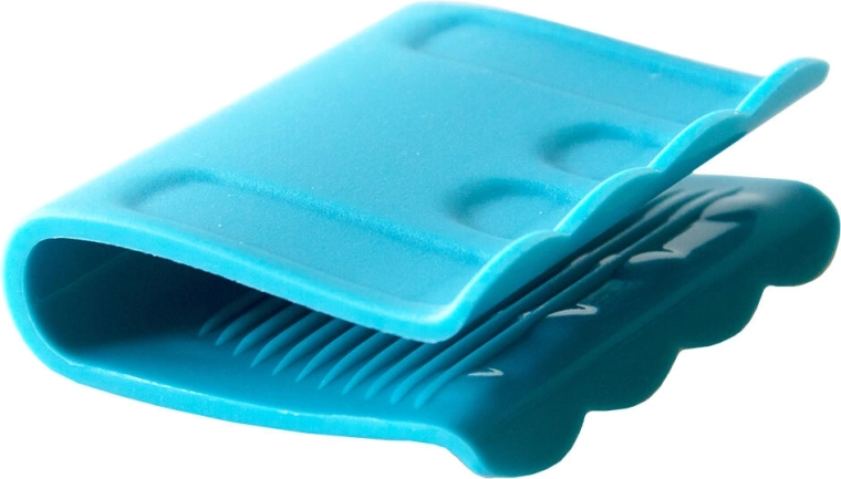 Siliconen pan- en pannenoorhoesjes – blauw en groen