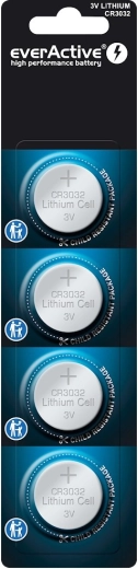 Lithiumbatterij everActive CR3032 - blister 4 stuks