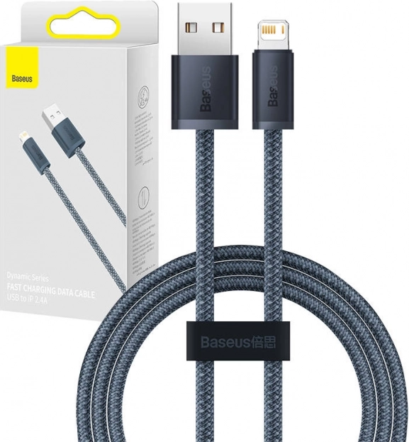 Kabel Baseus Dynamic Series USB naar Lightning 2,4A 2m grijs