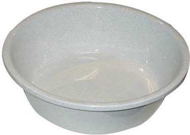 Kunststof waskom 36 cm graniet