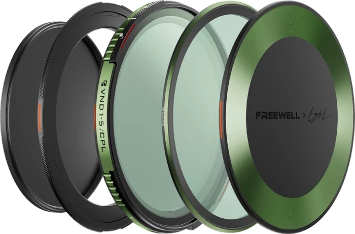 Set variabele ND/CPL-filters Freewell Brandon Li 86 mm