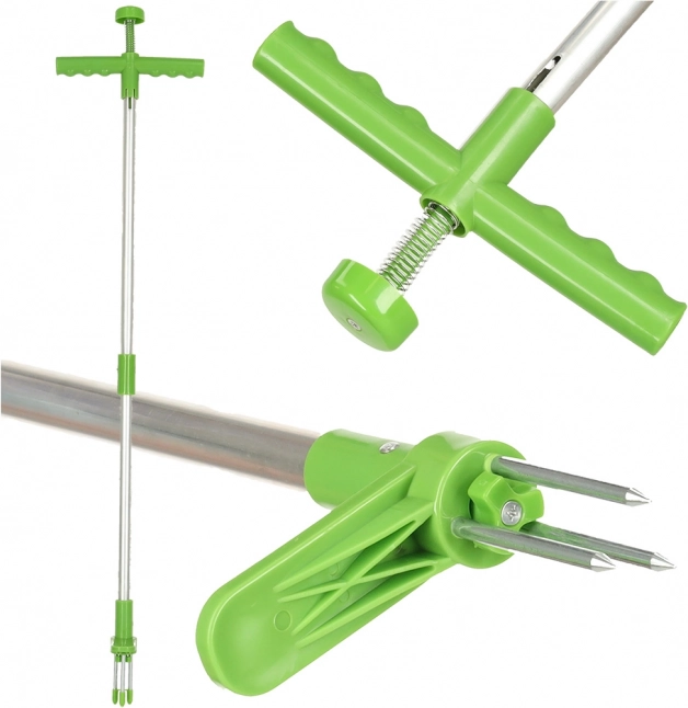 Telescopische onkruidverwijderaar met 3 punten 93 cm